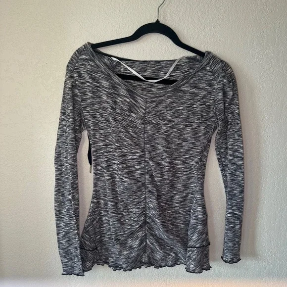 Calvin Klein Performance Long Sleeve Hoodie Top Space Dye Pullover - Picture 2 of 5